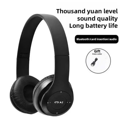 P47 Wireless bluetooth headphone With Mic Headsets Stereo Sound Earphones Sports Gaming Headphones Supports PC Smartphone - Urbizia