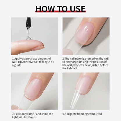 RS NAIL 12g Strong Soft Nail Tips Adhesive Gel Press On False Nails Solid Sticker Adhesive For Nail Art Soak Off UV Tips Glue
