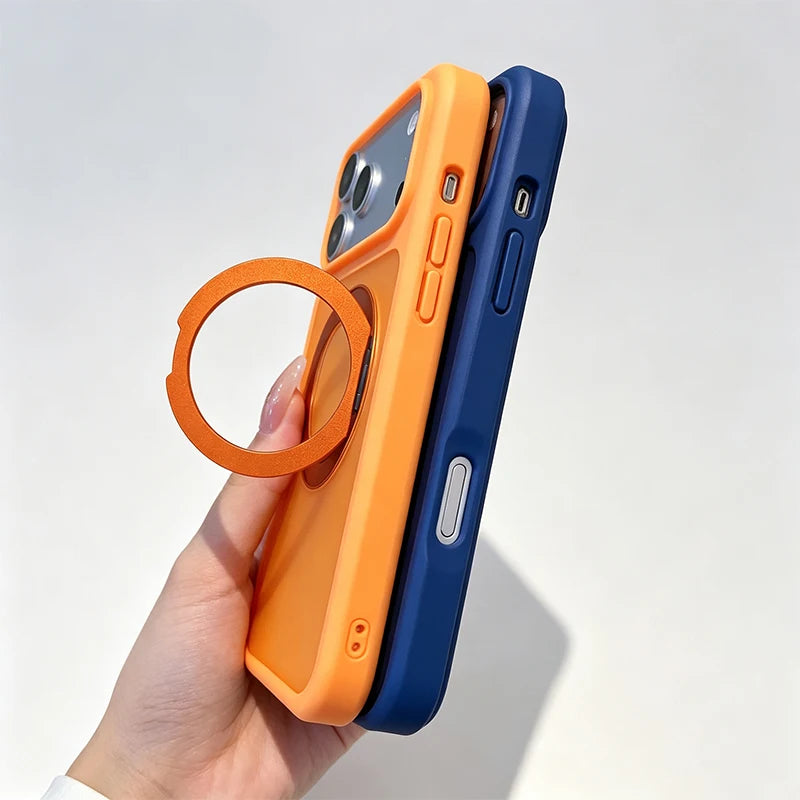 For MagSafe Stand Holder Phone Case Matte Shockproof Cover for iPhone 18 Pro Max 18 Pro 17 Air 16 Plus 15 14 13 12 11 Pro MaxFor MagSafe Stand Holder Phone Case Matte Shockproof Cover for iPhone 18 Pro Max 18 Pro 17 Air 16 Pl