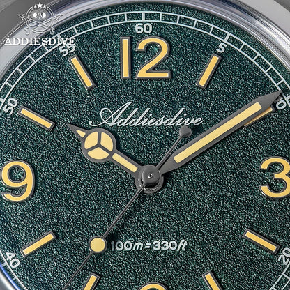 ADDIESDIVE New VH31 Quartz Watches Bubble Glass Retro Elegant WristWatch BGW9/C3 Luminous Waterproof 10Bar Men's Watch AD2518
