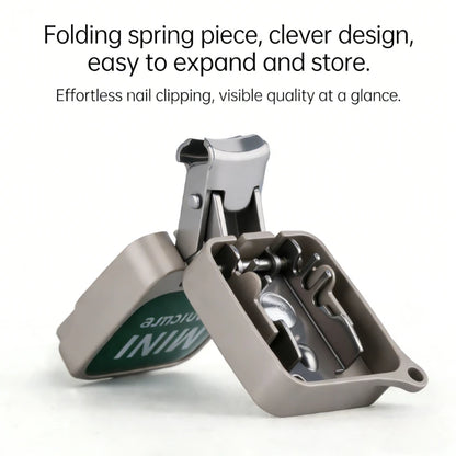 1pcs Nail Clippers Collapsible Portable Travel Fingernail Nail Scissors Cutter Stainless Steel Manicure Tools