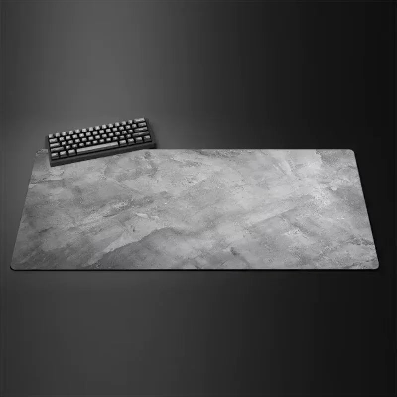 Gray mouse pad Large/Small overlocked mousepad xxl desktop keyboard table pad gray series game desk mat computer accessories - Urbizia