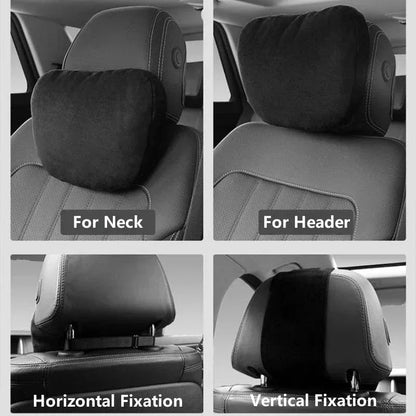 Luxury Car Headrest Neck Support Pillow – Universal Adjustable Cushion - Urbizia