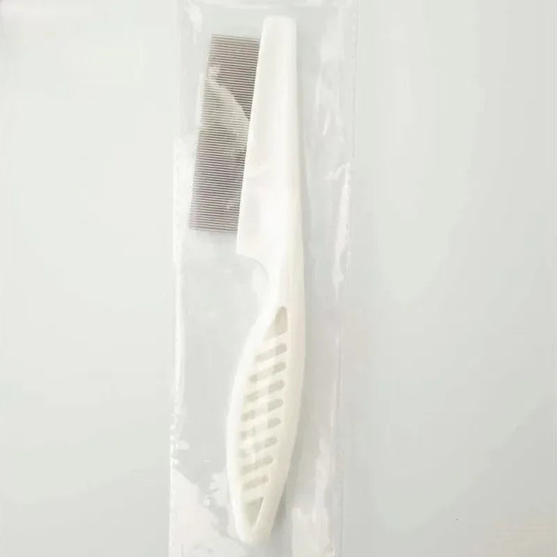 1/2pc Pet Hair Shedding Comb Stainless Steel Flea Comb for Cat Dog Pet Comfort Flea Hair Grooming Comb Dog Brush Grooming Tools - Urbizia