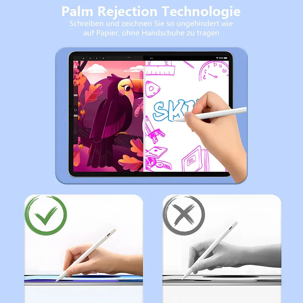 iPad Stylus Pen with Palm Rejection & LED Display
