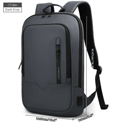 Heroic Knight Thin Male Work Backpack Multifunctional Fashion 15.6 In Laptop Backpack Casual Waterproof Business Travel Daypack