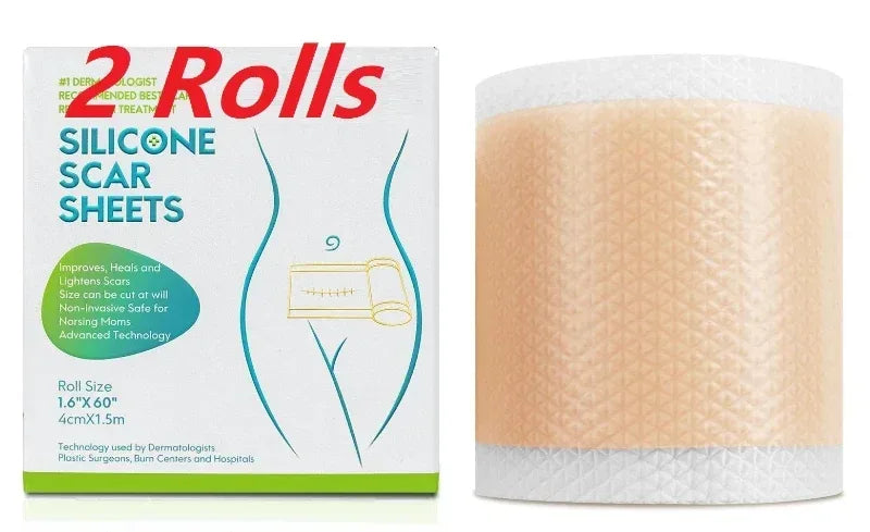 4cmx150cm Silicone Scar Sheets Removal Strips Silicone Gel Scar Strip For Acne Keloid Surgery Burn Treatment Scar Patch Hot Sale - Urbizia
