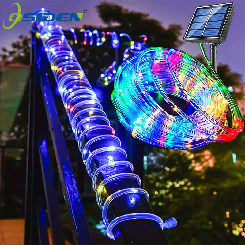 Solar 200 LED Rope Fairy Lights