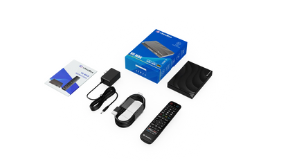 vSeeBox V6 Max 2026 Newest Version, Android 14, 4GB RAM 64GB Storage, Voice Control, WiFi 6, Parental Control, 8K HDMI, Complete Kit with Remote, HDMI Cable, Power Adapter & Setup Guide