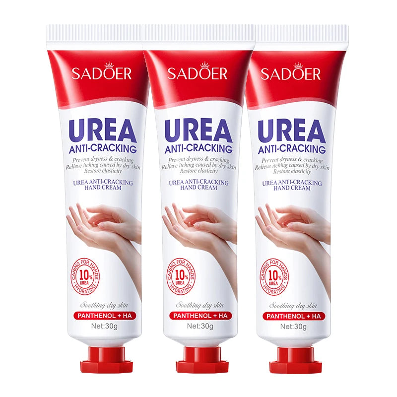 3/5pcs SADOER 10% Urea Anti-Cracking Hand Cream Panthenol HA Deep Moisturizing Improve Dryness Repair Cracked Hands Skincare 30g