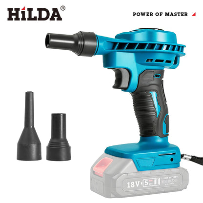 HILDA 2-in-1 Cordless Vacuum Cleaner & Air Blower for Makita Battery for Car Detailing, Keyboard Cleaning, Garden Leaf Blowing