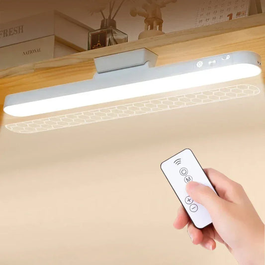 LED Table Lamp Magnetic Hanging USB Rechargeable Desk Lamp 3 Color Reading Light Dimmable Cabinet Closet Wardrobe Night Light - Urbizia