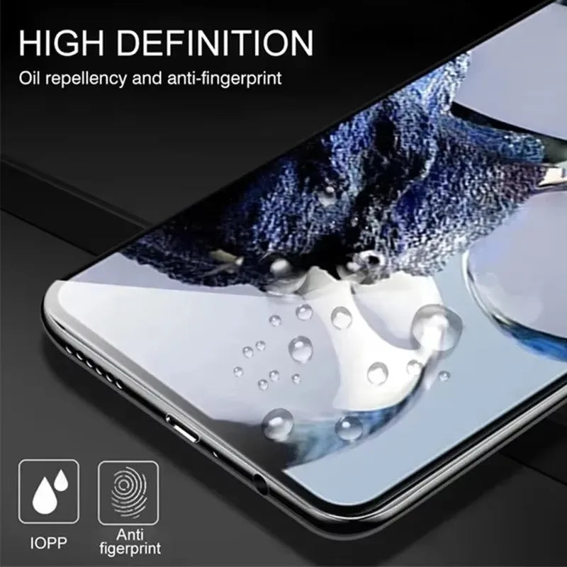 3 Pcs Tempered Glass For Redmi Note 14 15 / Note 14 15 Pro / Note 14 15 Pro Plus Curved Full Cover Screen Protector