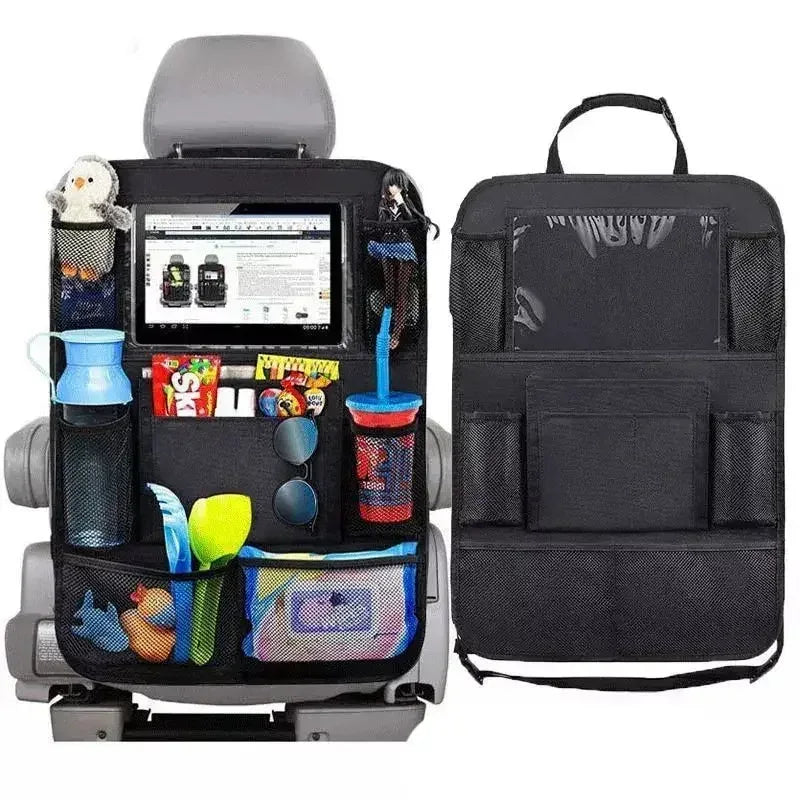 Car Backseat Organizer with Tablet Holder - Multi-Pocket Storage & Seat Protector for Kids/Pets - Urbizia