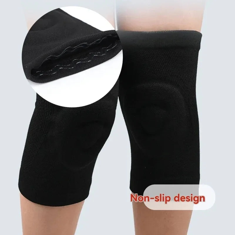 1Pcs Silicone Thin Knee Pads Fitness Dance Skating Sport sknee Pads Basketball Pressurized Cycling Roller Skating