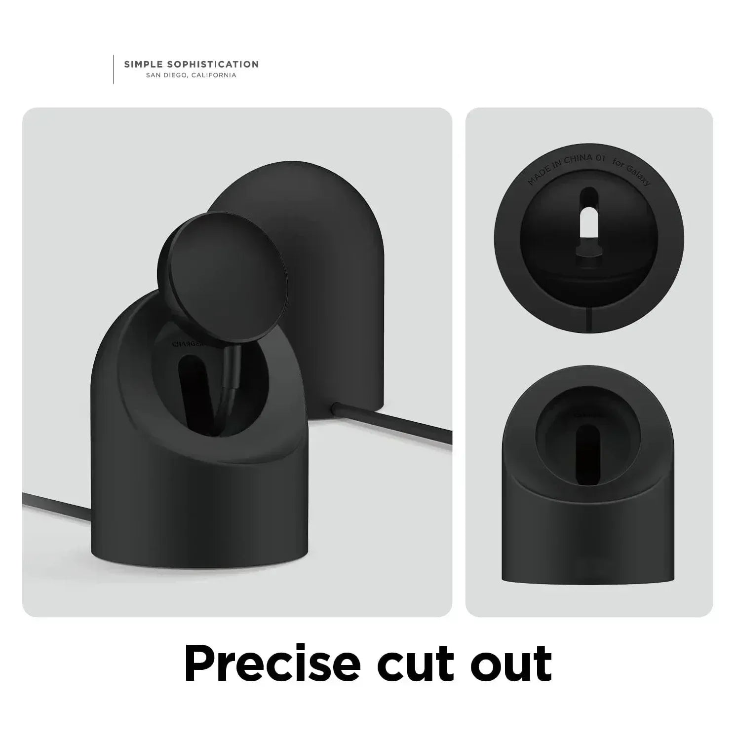 Silicone Charging Seat For Samsung Galaxy Watch 8/7/6/5 40/44mm Ultra 47mm Charging Stand Storage Seat Watch 6 8 Classic 47/43mm - Urbizia