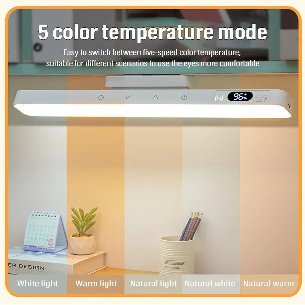 Touch Table Lamp Magnetic Desk Lamp Bulit-in Rechargeable Battery for Reading Cabinet Mirror Bedside Rechargeable Night Lights - Urbizia