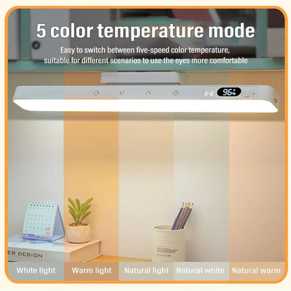 Touch Table Lamp Magnetic Desk Lamp Bulit-in Rechargeable Battery for Reading Cabinet Mirror Bedside Rechargeable Night Lights - Urbizia