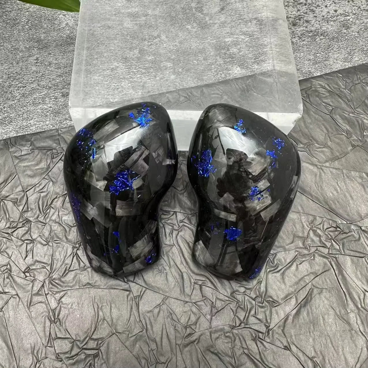 Customized Forged Carbon Fiber Side Cover Shift Gear Head Suitable for Volkswagen Passat CC Golf