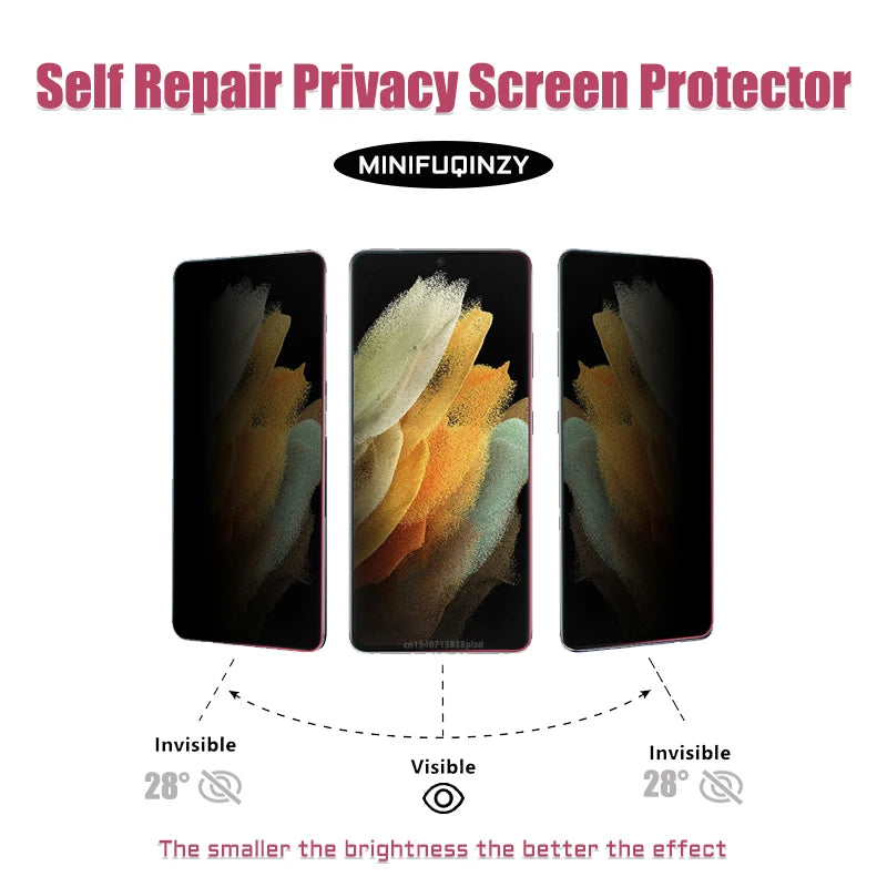 Self Repair Film For Samsung Galaxy S26 S25 Ultra S24 S23 S22 S20 Plus Privacy Screen Protector Unlock S21 5G Note 20 Not Glass