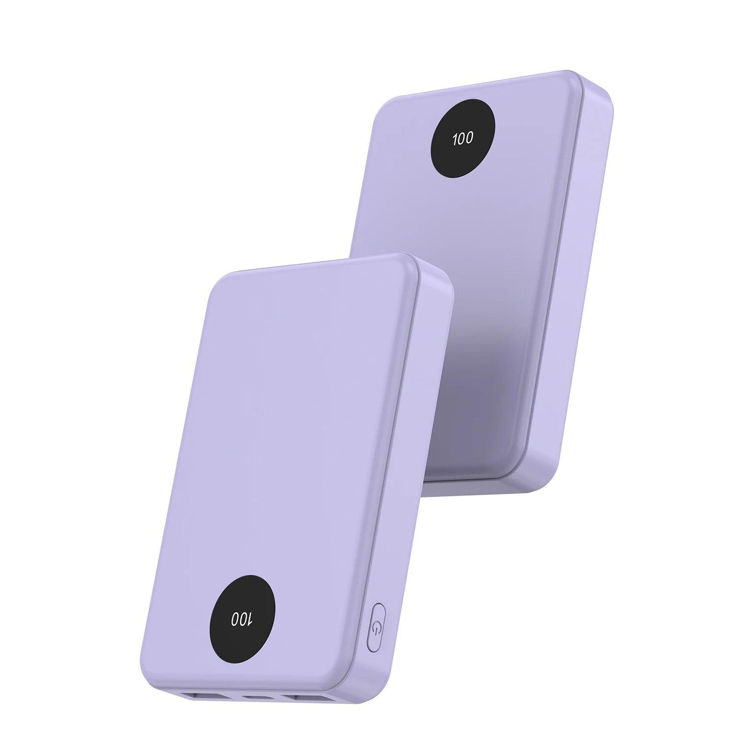 Portable Charger 10000mAh Power Bank, Dual USB Output & USB-C Input Output, Digital Screen Display External Battery for Cell Pho