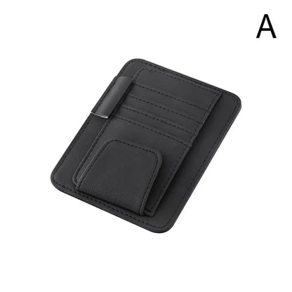 Car Sun Visor Organizer Multi-Pocket Business Card Storage Management Sunglasses Holder Visor Accessories Auto Interior - Urbizia