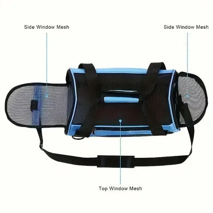 Cat Bags Portable Dog Carrier Bag Mesh Breathable Carrier Bags for Small Dogs Foldable Cats Handbag Travel Pet Bag Transport Bag - Urbizia