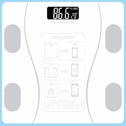 Bluetooth Body Fat & Weight Scale – Smart Health Monitoring - Urbizia