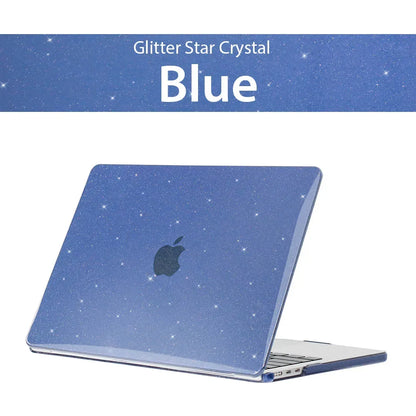 Glitter MacBook Hard Shell Case Cover 11–16 Inch