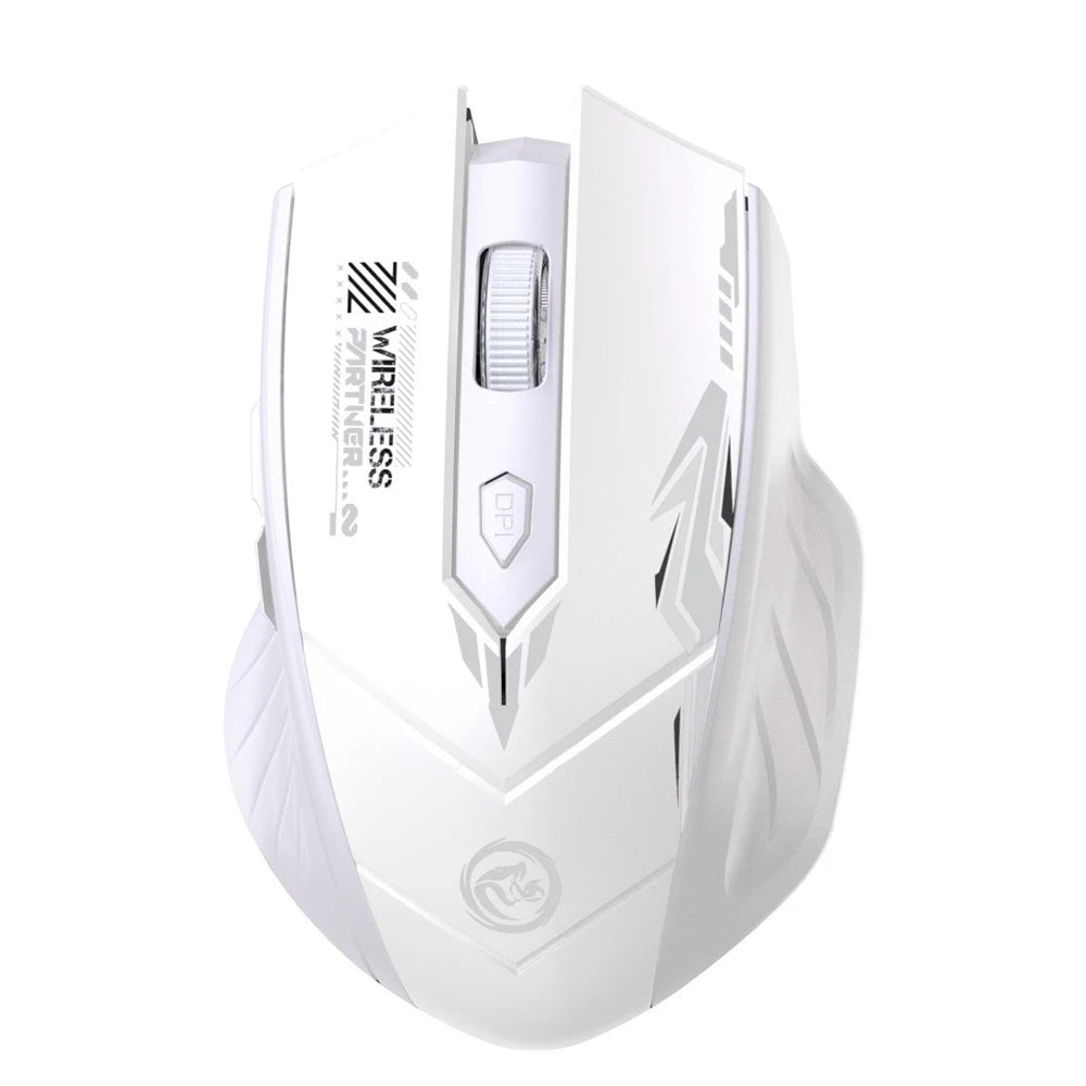 2.4G Wireless Mouse Dual-Mode Bluetooth Mouse 6Buttons Silent Gaming Mice Rechargeable E-Sports Mouse 1600DPI Office Mice For PC