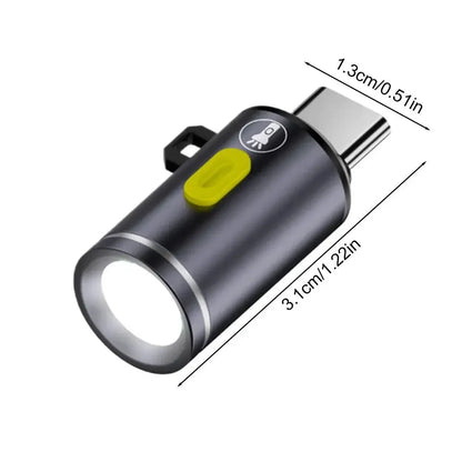 Type-C Rechargeable Mini LED Flashlight - Urbizia