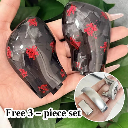 Carbon Fiber DSG Gear Knob Cover Shifter Trim for VW Golf 7 GTI R Tiguan Passat B7 B8 CC R20 Scirocco Jetta MK6 GLI Interior