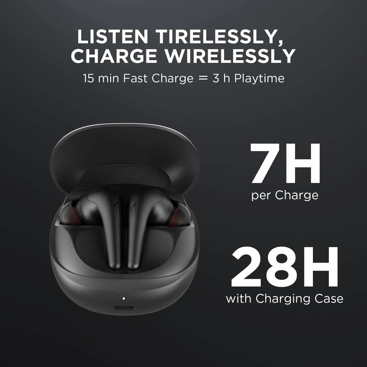 1MORE Aero Ear buds Noise Cancellation Bluetooth 5.2 flash-sale  Clear Calls 28h Playtime  Wireless Charging headset  electronic
