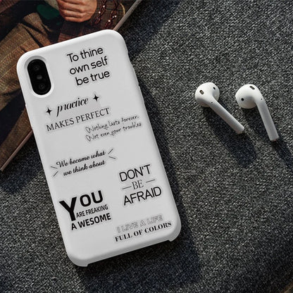 PET Inspirational Quote Stickers Set of 50, Waterproof DIY Decals for Laptop Water Bottle Phone Decor