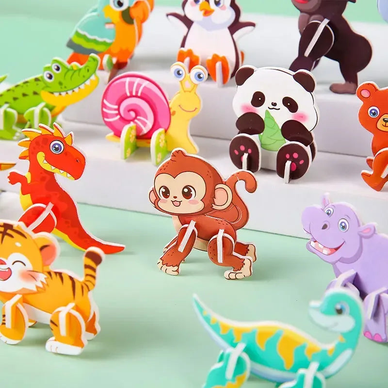 30-Piece Mini Animal DIY Jigsaw Puzzle Set for Kids - Urbizia