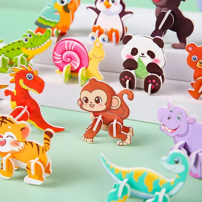 30-Piece Mini Animal DIY Jigsaw Puzzle Set for Kids - Urbizia