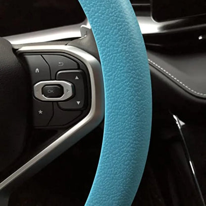 Car Steering Wheel Cover: Universal 13.5 to 15 Inch Silicone Steering Cover Compatible with Most Car Models Fit for Round D Sha