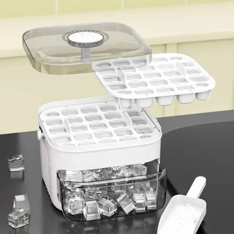 50 Grids Ice Mold Ice Tray Double-layer Ice Cube Tray Reusable Food-grade Ice Cube Molds for Ice Cube Manufacturers