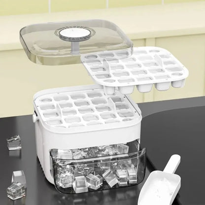 50 Grids Ice Mold Ice Tray Double-layer Ice Cube Tray Reusable Food-grade Ice Cube Molds for Ice Cube Manufacturers