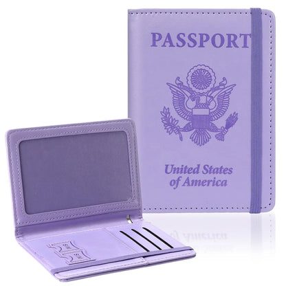 Passport Holder for Travel, Rfid Passport Cover Case, Passport Wallet Women Travel Essentials Accessories Document Organizer