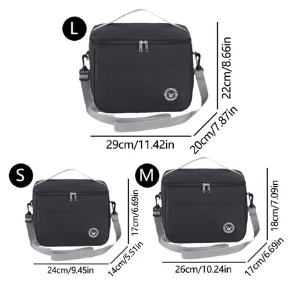 Insulated bag, lunch box, handbag, square insulated bag, aluminum foil thickened bento bag, office worker, student bring food, l