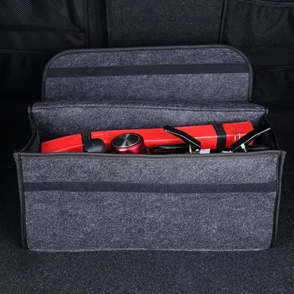 Large Anti Slip Compartment Boot Storage Organizer Tool Car Storage Bag Car Trunk Organizer Soft Felt Storage Box Accessories - Urbizia
