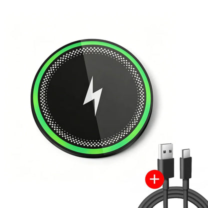 30W Wireless Charger Pad for iPhone 17 16 15 14 13 12 11 Samsung Xiaomi Phone Chargers Induction Fast Charging Dock Station