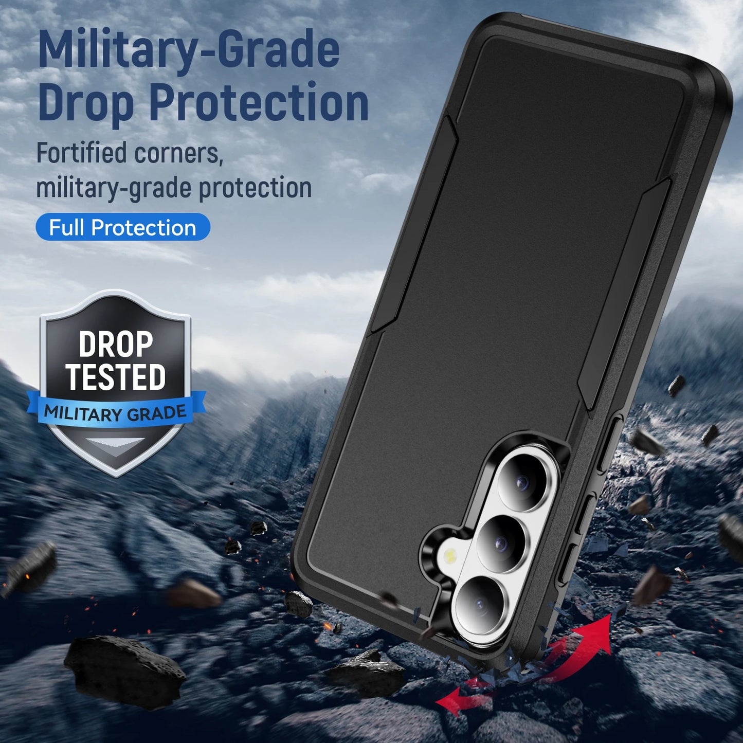 Armor Case for Samsung Galaxy S26 Ultra A57 5G S25 FE S24 Plus S22 S23 S21 S20 FE A17 A37 A56 A36 A16 Cover Funda Protective Bag