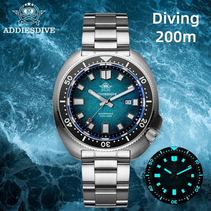 ADDIESDIVE NEW Men's Watch Sapphire Glass AR Coated Quartz Watches AD2511 Reloj Hombre 20Bar Waterproof Luminous Diving Watches