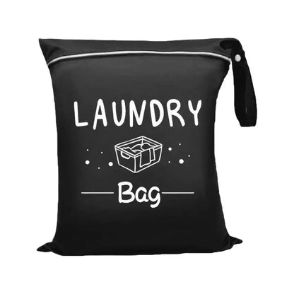 Waterproof Travel Laundry Bag Wet Dry Organizer Pouch with Zipper Hanging Strap Portable Storage Bag