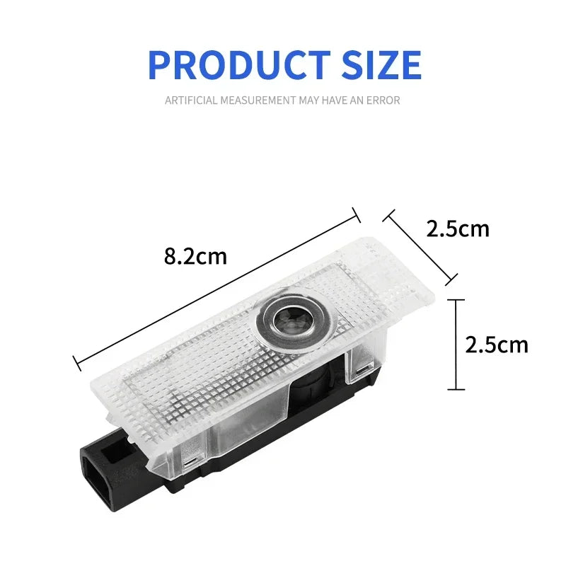 2Pcs Fashion LED Car Door Welcome Light Logo Projector for Alfa Romeo Spider Giulia Giulietta 147 156 159 Mito Stelvio GT Spider