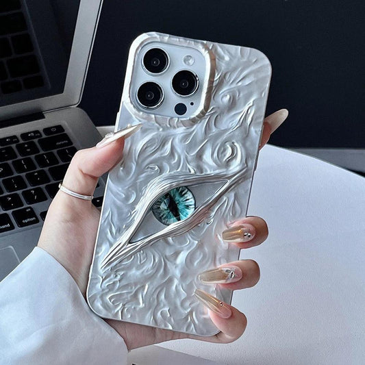 3D Evil Eyes Frosted TPU Case for iPhone 17–11 Series