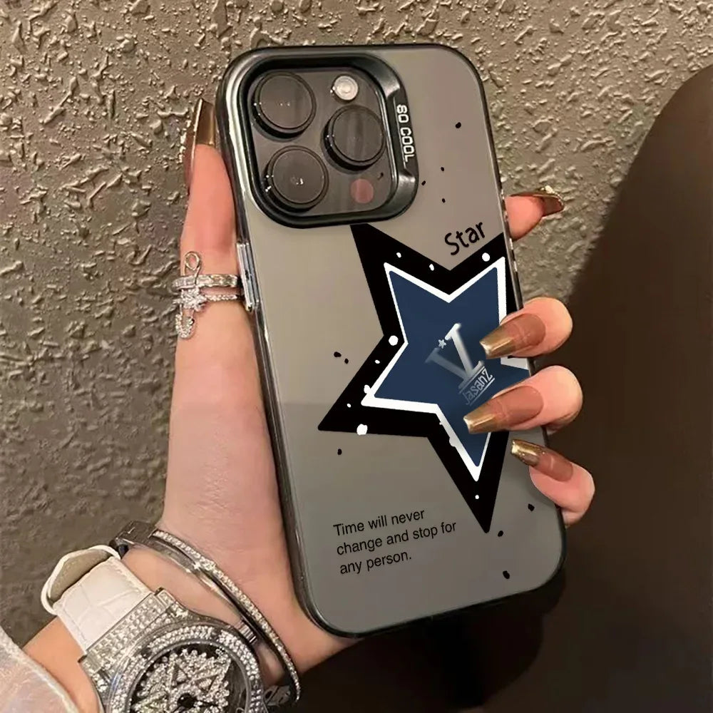 Luxury INS Star Hard Matte Case for iPhone