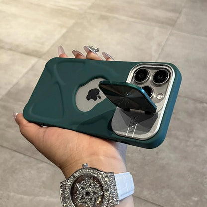Magnetic Logo Stand TPU Case for iPhone 17–12 Series